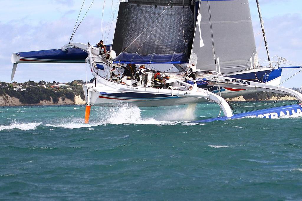 Team Australia (Sean Langman) - Start of Coastal Classic 2013, Waitemata Harbour, October 25, 2013 © Richard Gladwell www.photosport.co.nz